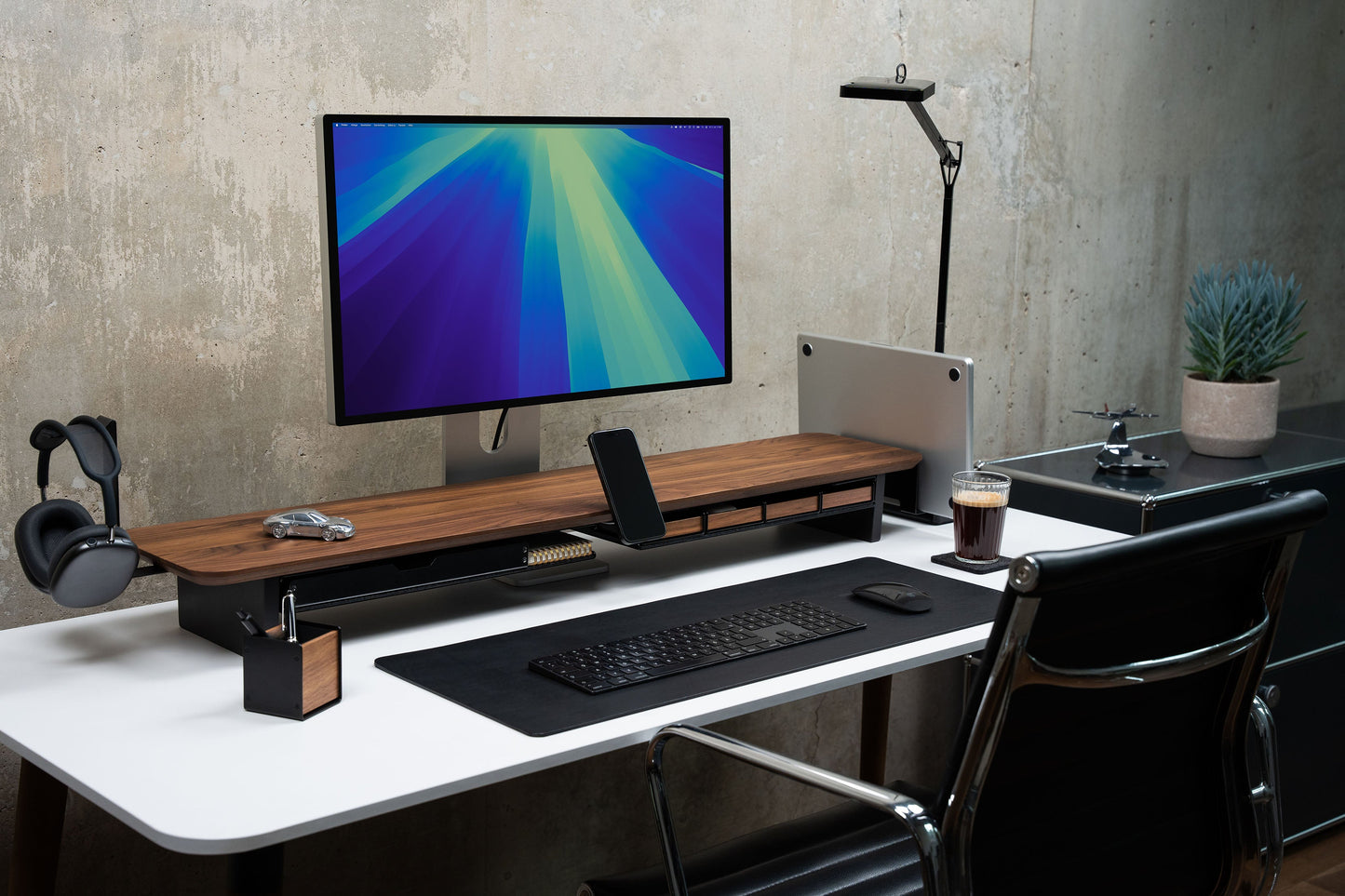 Setup Cockpit Monitorständer Large - Massivholz